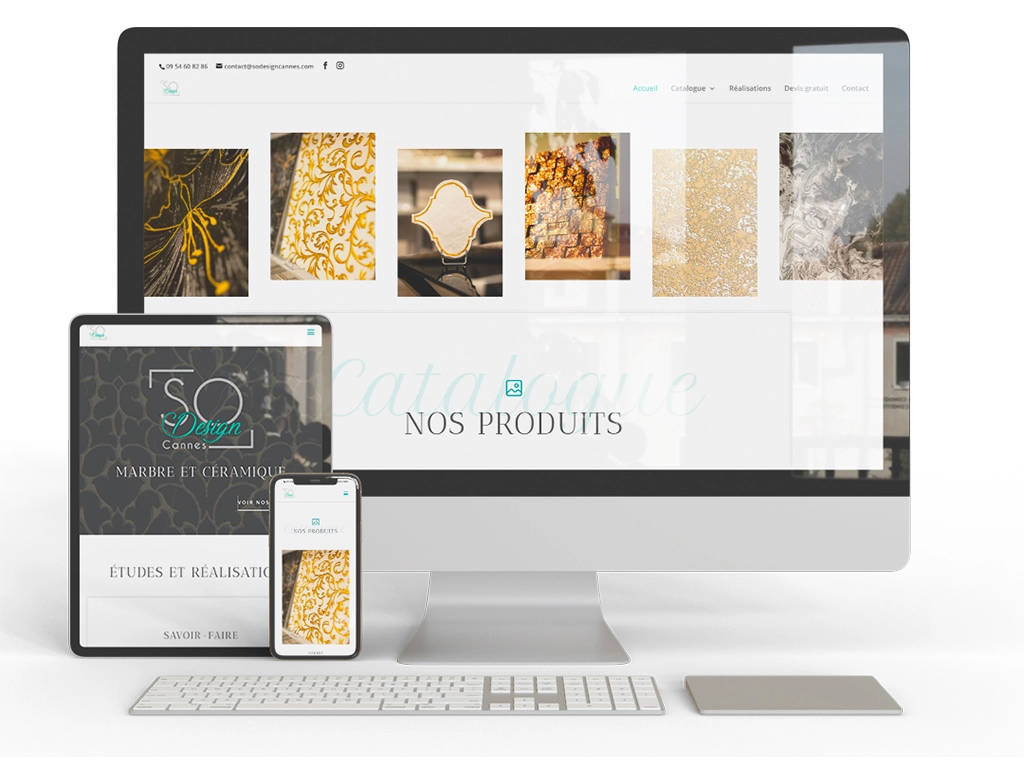 Site web de SO DESIGN Cannes